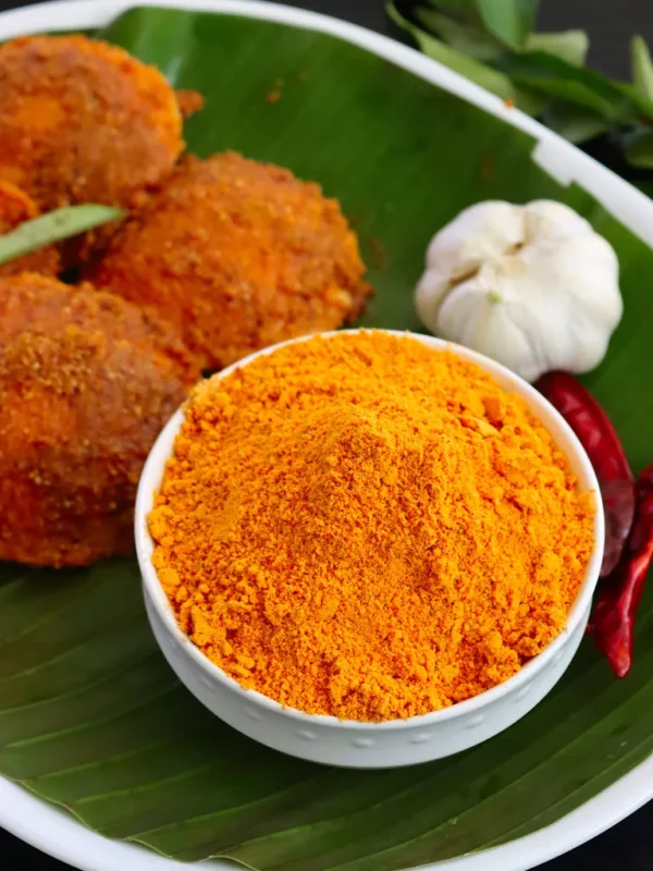 Garlic (sadham paruppu) podi (rice mix powder)