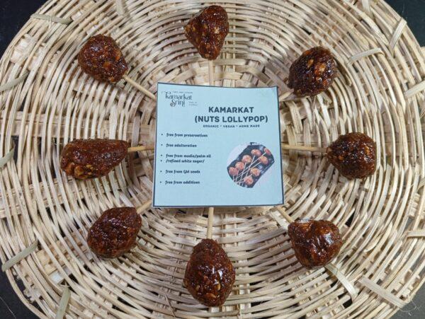 Kamarkat candy (nuts lollypop variety)